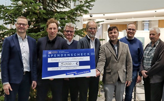 Der Rotary Club Stendal unterstützt das Hopsiz mit 5000 Euro. 